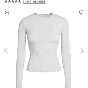 NWT Skims Cotton Jersey Long Sleeve
